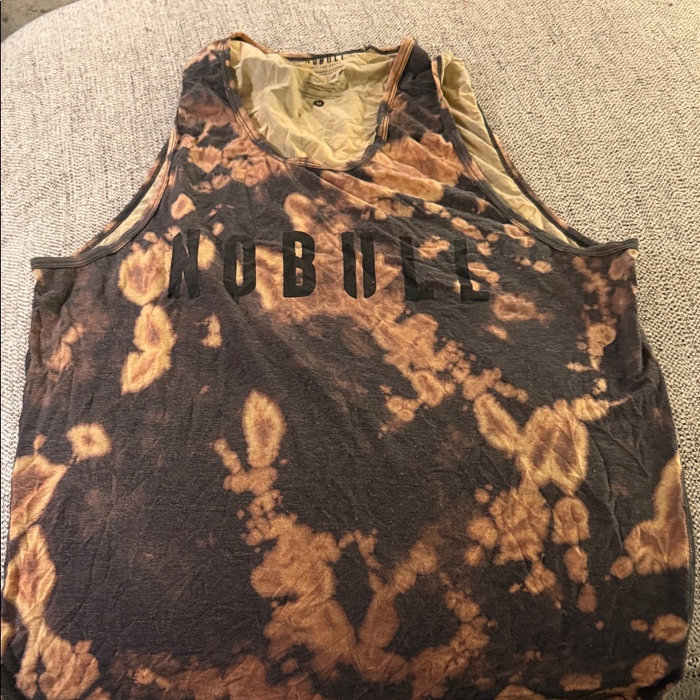 NOBULL Brown Tie-Dye Tank Top